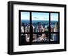 Window View, Hell's Kitchen District and Hudson River Views, Midtown Manhattan, New York-Philippe Hugonnard-Framed Photographic Print