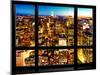 Window View, Landscape Manhattan City, Empire State Building, Manhattan, New York City-Philippe Hugonnard-Mounted Premium Photographic Print