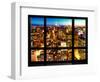 Window View, Landscape Manhattan City, Empire State Building, Manhattan, New York City-Philippe Hugonnard-Framed Photographic Print