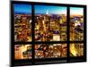 Window View, Landscape Manhattan City, Empire State Building, Manhattan, New York City-Philippe Hugonnard-Mounted Photographic Print