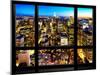 Window View, Landscape Manhattan City, Empire State Building, Manhattan, New York City-Philippe Hugonnard-Mounted Premium Photographic Print