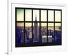 Window View - Landscape with the Empire State Building and the 1 WTC - Manhattan - NYC-Philippe Hugonnard-Framed Photographic Print