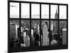 Window View - Landscape with the Empire State Building and the 1 WTC - Manhattan - NYC-Philippe Hugonnard-Mounted Photographic Print