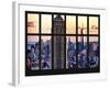 Window View - Landscape with the Empire State Building and the 1 WTC - Manhattan - NYC-Philippe Hugonnard-Framed Photographic Print