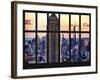 Window View - Landscape with the Empire State Building and the 1 WTC - Manhattan - NYC-Philippe Hugonnard-Framed Photographic Print
