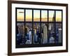 Window View - Landscape with the Empire State Building and the 1 WTC - Manhattan - NYC-Philippe Hugonnard-Framed Photographic Print