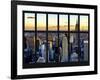 Window View - Landscape with the Empire State Building and the 1 WTC - Manhattan - NYC-Philippe Hugonnard-Framed Photographic Print