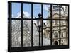 Window View - Louvre Museum Building and Glass Pyramids - Paris - France - Europe-Philippe Hugonnard-Stretched Canvas