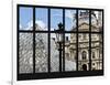 Window View - Louvre Museum Building and Glass Pyramids - Paris - France - Europe-Philippe Hugonnard-Framed Photographic Print