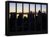 Window View - Manhattan Cityscape at Sunlight - Midtown Manhattan - NYC - New York City-Philippe Hugonnard-Framed Stretched Canvas