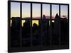 Window View - Manhattan Cityscape at Sunlight - Midtown Manhattan - NYC - New York City-Philippe Hugonnard-Stretched Canvas
