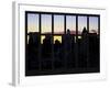 Window View - Manhattan Cityscape at Sunlight - Midtown Manhattan - NYC - New York City-Philippe Hugonnard-Framed Photographic Print