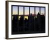 Window View - Manhattan Cityscape at Sunlight - Midtown Manhattan - NYC - New York City-Philippe Hugonnard-Framed Photographic Print