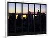 Window View - Manhattan Cityscape at Sunlight - Midtown Manhattan - NYC - New York City-Philippe Hugonnard-Framed Photographic Print