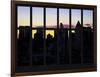 Window View - Manhattan Cityscape at Sunlight - Midtown Manhattan - NYC - New York City-Philippe Hugonnard-Framed Photographic Print