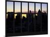 Window View - Manhattan Cityscape at Sunlight - Midtown Manhattan - NYC - New York City-Philippe Hugonnard-Mounted Photographic Print