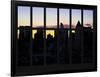Window View - Manhattan Cityscape at Sunlight - Midtown Manhattan - NYC - New York City-Philippe Hugonnard-Framed Photographic Print