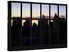 Window View - Manhattan Cityscape at Sunlight - Midtown Manhattan - NYC - New York City-Philippe Hugonnard-Stretched Canvas