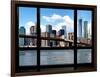 Window View, Manhattan with One World Trade Center (1WTC) and the Brooklyn Bridge, New York-Philippe Hugonnard-Framed Photographic Print