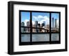 Window View, Manhattan with One World Trade Center (1WTC) and the Brooklyn Bridge, New York-Philippe Hugonnard-Framed Photographic Print