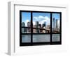 Window View, Manhattan with One World Trade Center (1WTC) and the Brooklyn Bridge, New York-Philippe Hugonnard-Framed Photographic Print