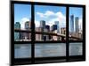 Window View, Manhattan with One World Trade Center (1WTC) and the Brooklyn Bridge, New York-Philippe Hugonnard-Mounted Photographic Print
