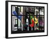 Window View - Modern Sculpture in a Courtyard Building - Downtown Manhattan - New York City-Philippe Hugonnard-Framed Photographic Print