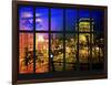 Window View - Night View of the Place de l'Etoile with the Arc de Triomphe - Paris - France-Philippe Hugonnard-Framed Photographic Print