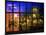 Window View - Night View of the Place de l'Etoile with the Arc de Triomphe - Paris - France-Philippe Hugonnard-Mounted Photographic Print