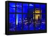 Window View - Night View of the Place de l'Etoile with the Arc de Triomphe - Paris - France-Philippe Hugonnard-Framed Stretched Canvas