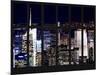 Window View - NY Cityscape by Night - Times Square - Manhattan - New York City-Philippe Hugonnard-Mounted Photographic Print