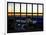 Window View - NY Skyline with Skyscrapers at Sunset - Manhattan - New York City-Philippe Hugonnard-Framed Photographic Print