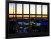 Window View - NY Skyline with Skyscrapers at Sunset - Manhattan - New York City-Philippe Hugonnard-Framed Photographic Print