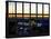 Window View - NY Skyline with Skyscrapers at Sunset - Manhattan - New York City-Philippe Hugonnard-Stretched Canvas