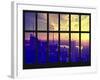 Window View - NY Skyline with Skyscrapers at Sunset - Manhattan - New York City-Philippe Hugonnard-Framed Photographic Print