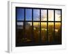 Window View - NY Skyscrapers at Sunset - Manhattan - New York City-Philippe Hugonnard-Framed Photographic Print