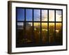 Window View - NY Skyscrapers at Sunset - Manhattan - New York City-Philippe Hugonnard-Framed Photographic Print