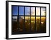 Window View - NY Skyscrapers at Sunset - Manhattan - New York City-Philippe Hugonnard-Framed Photographic Print