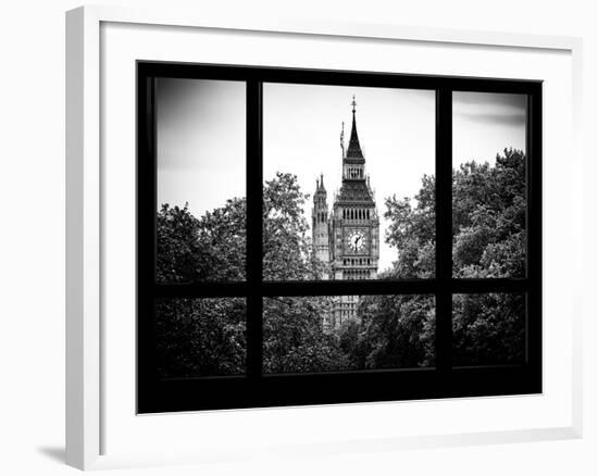 Window View of Big Ben - City of London - UK - England - United Kingdom - Europe-Philippe Hugonnard-Framed Photographic Print
