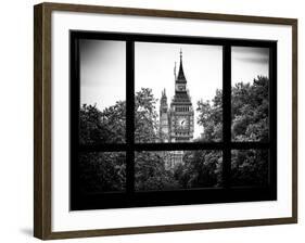 Window View of Big Ben - City of London - UK - England - United Kingdom - Europe-Philippe Hugonnard-Framed Photographic Print