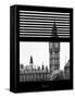 Window View of Big Ben - City of London - UK - England - United Kingdom - Europe-Philippe Hugonnard-Framed Stretched Canvas