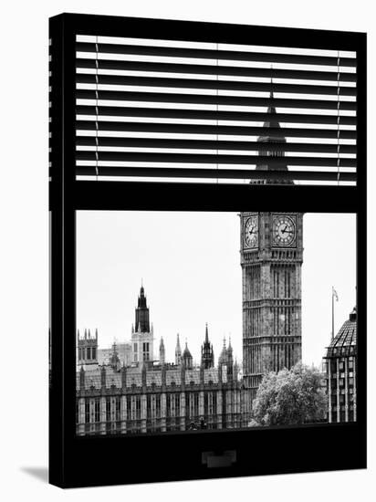 Window View of Big Ben - City of London - UK - England - United Kingdom - Europe-Philippe Hugonnard-Stretched Canvas
