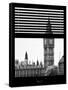 Window View of Big Ben - City of London - UK - England - United Kingdom - Europe-Philippe Hugonnard-Framed Stretched Canvas