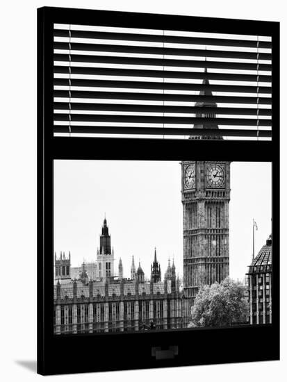 Window View of Big Ben - City of London - UK - England - United Kingdom - Europe-Philippe Hugonnard-Stretched Canvas