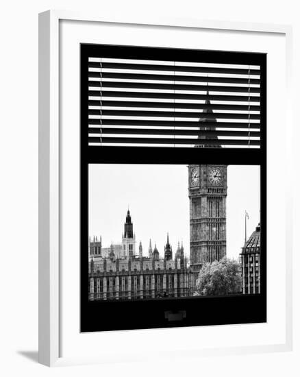 Window View of Big Ben - City of London - UK - England - United Kingdom - Europe-Philippe Hugonnard-Framed Photographic Print