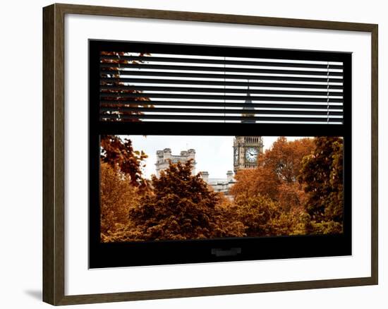 Window View of Big Ben in Autumn - UK Landscape - London - UK - England - United Kingdom - Europe-Philippe Hugonnard-Framed Photographic Print