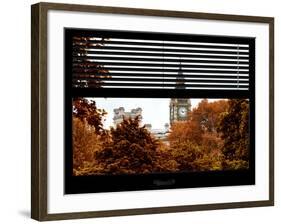 Window View of Big Ben in Autumn - UK Landscape - London - UK - England - United Kingdom - Europe-Philippe Hugonnard-Framed Photographic Print