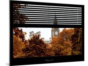 Window View of Big Ben in Autumn - UK Landscape - London - UK - England - United Kingdom - Europe-Philippe Hugonnard-Mounted Photographic Print