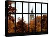 Window View of Big Ben in Autumn - UK Landscape - London - UK - England - United Kingdom - Europe-Philippe Hugonnard-Stretched Canvas