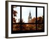 Window View of Big Ben in Autumn - UK Landscape - London - UK - England - United Kingdom - Europe-Philippe Hugonnard-Framed Photographic Print